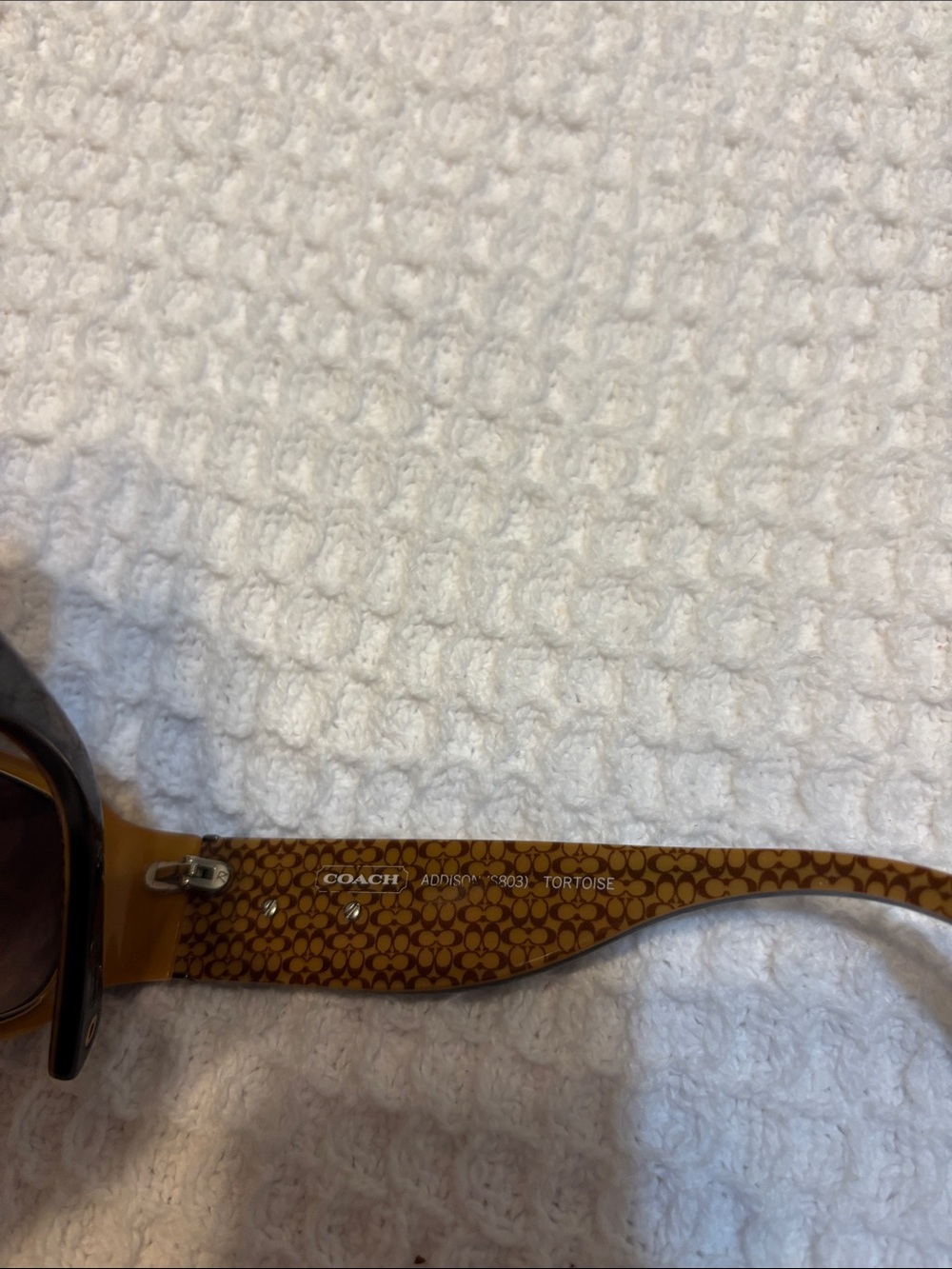 Coach Brown Gradient Women’s Sunglasses with Textured Arms - Picture 7 of 11